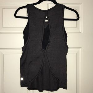 Lululemon built in bra tank top open back